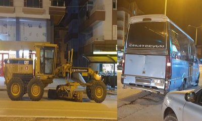 Bağlum Bulvarında ilginç kaza